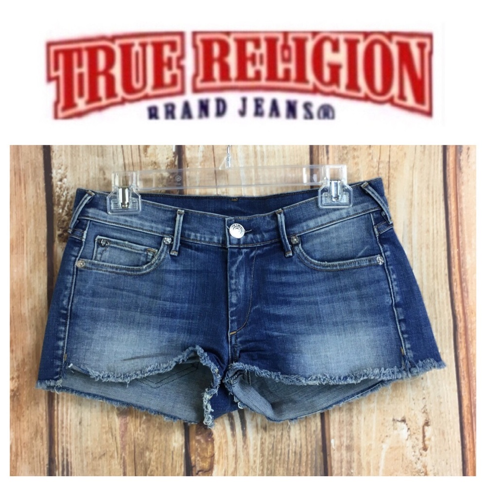 💸True Religion denim cutoff shorts in size 27